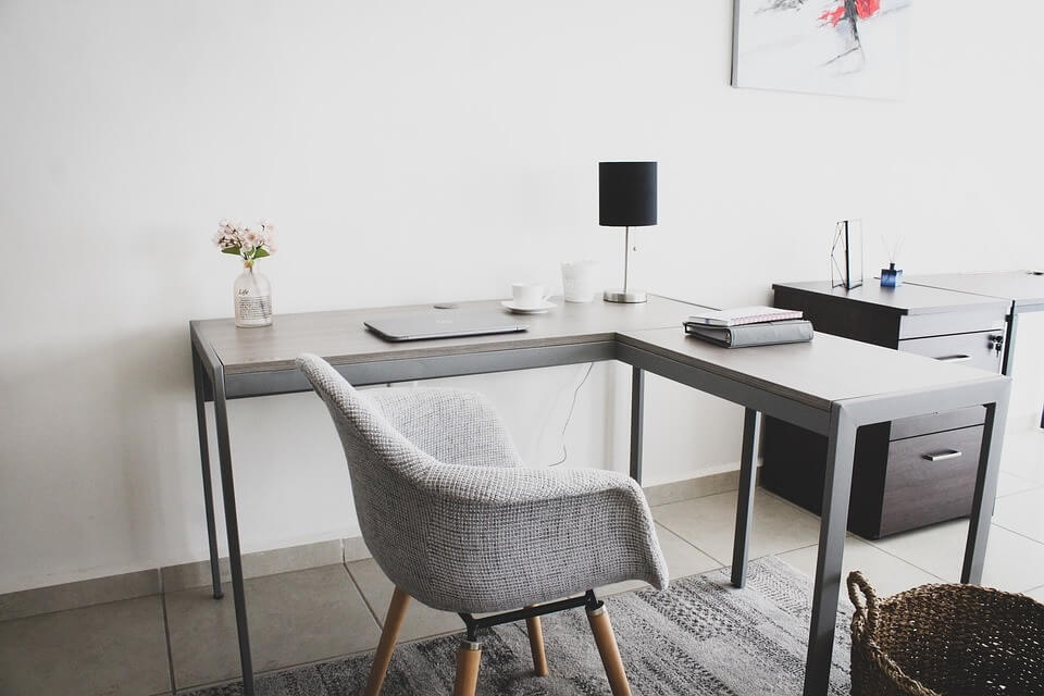 espace de travail avec un plancher chauffant